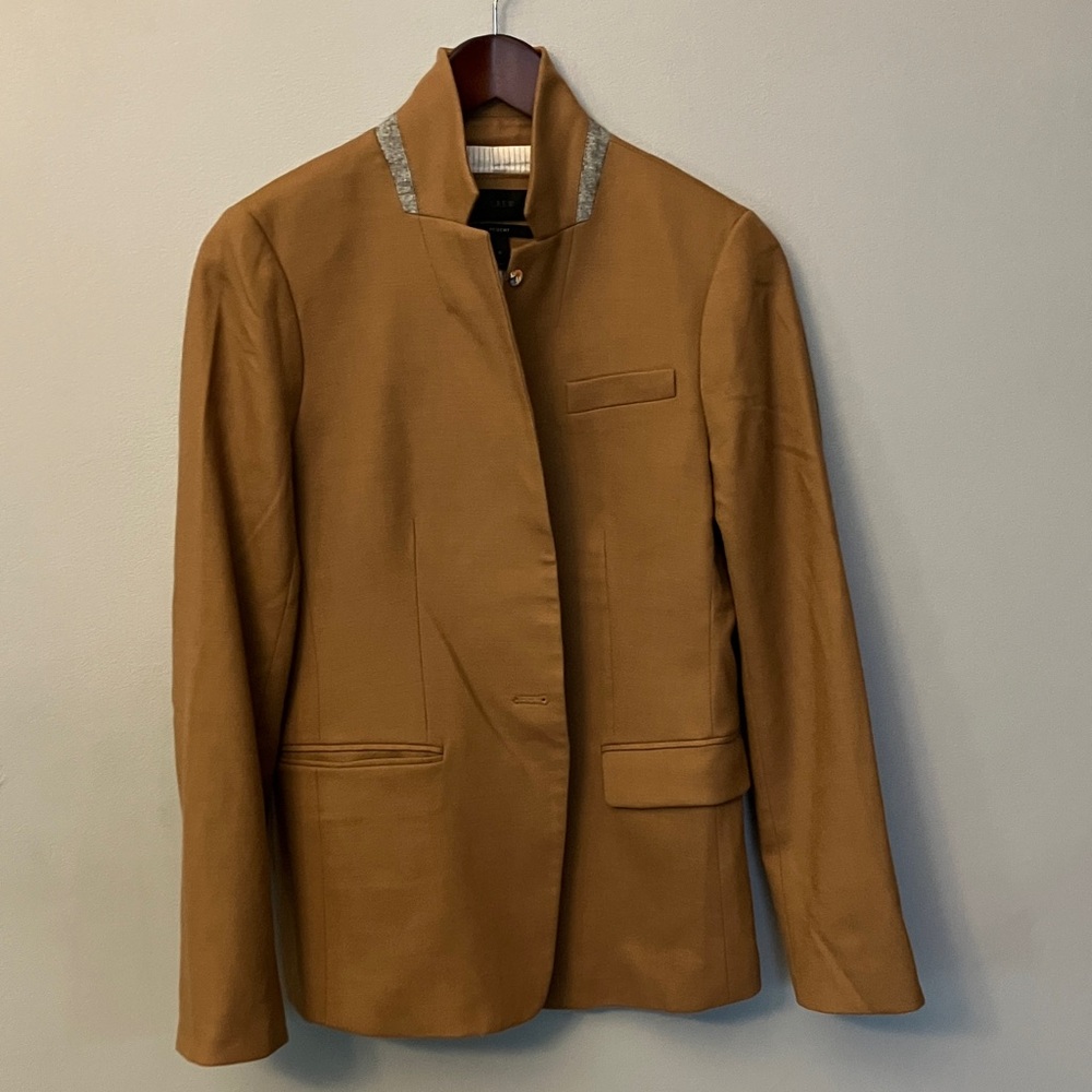 J Crew Wool Flannel Regent Blazer